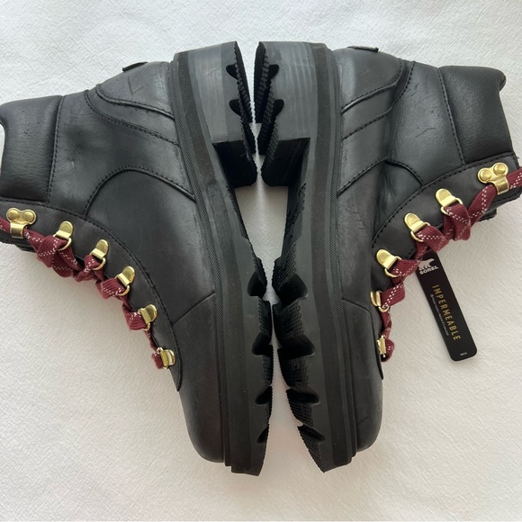 Sorel WOMEN'S LENNOX™ LACE STKD BOOT in Black Size 8 New - Picture 7 of 10